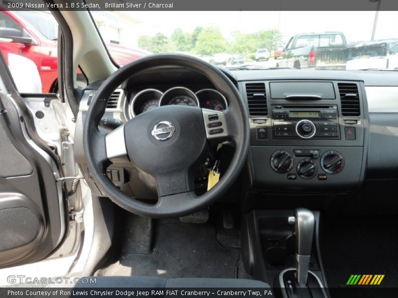 Brillant Silver / Charcoal 2009 Nissan Versa 1.8 S Sedan