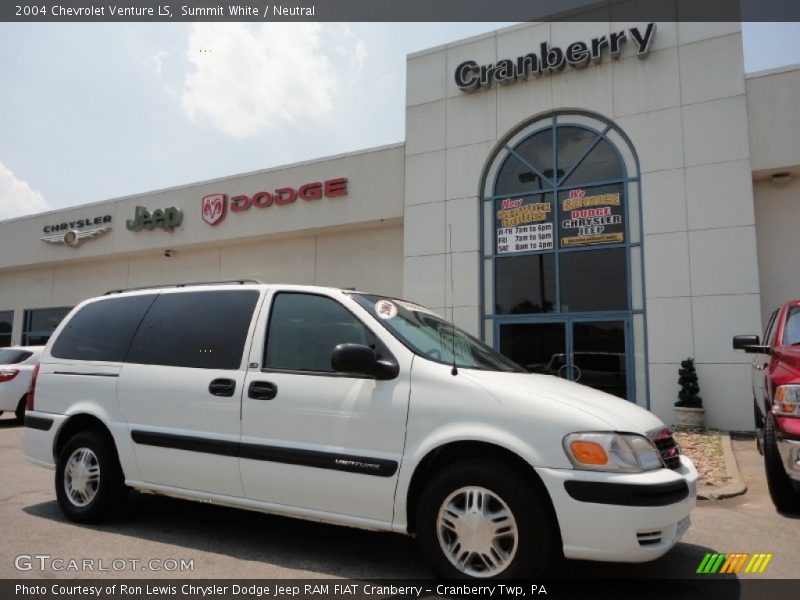 Summit White / Neutral 2004 Chevrolet Venture LS