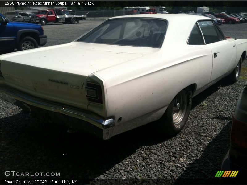 White / Black 1968 Plymouth Roadrunner Coupe