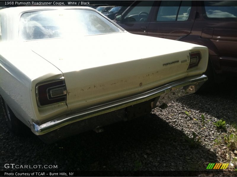 White / Black 1968 Plymouth Roadrunner Coupe