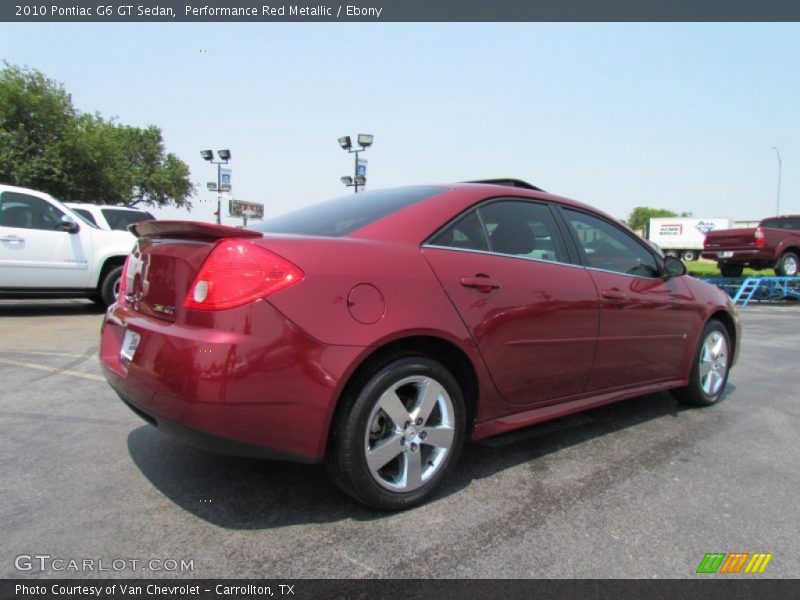 Performance Red Metallic / Ebony 2010 Pontiac G6 GT Sedan