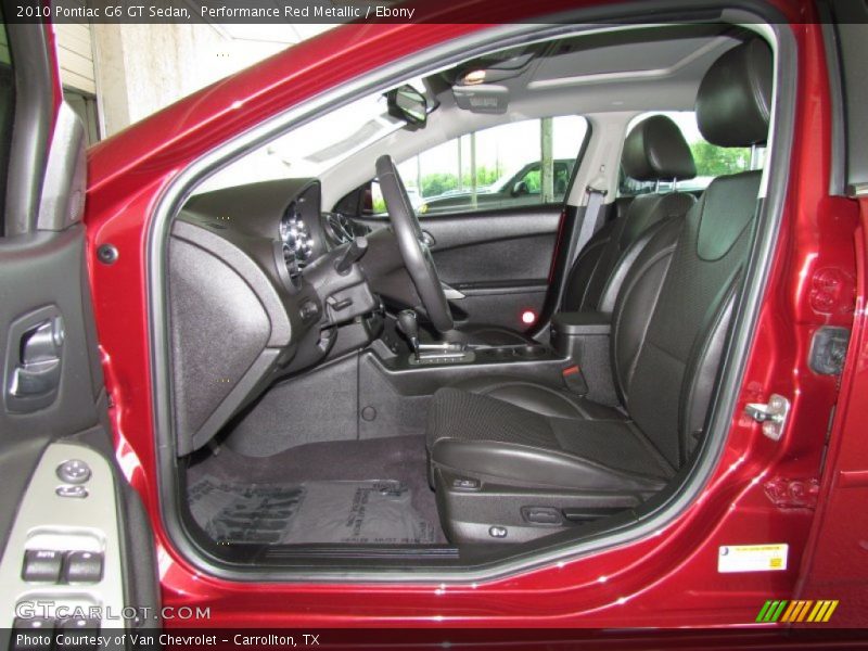 Performance Red Metallic / Ebony 2010 Pontiac G6 GT Sedan