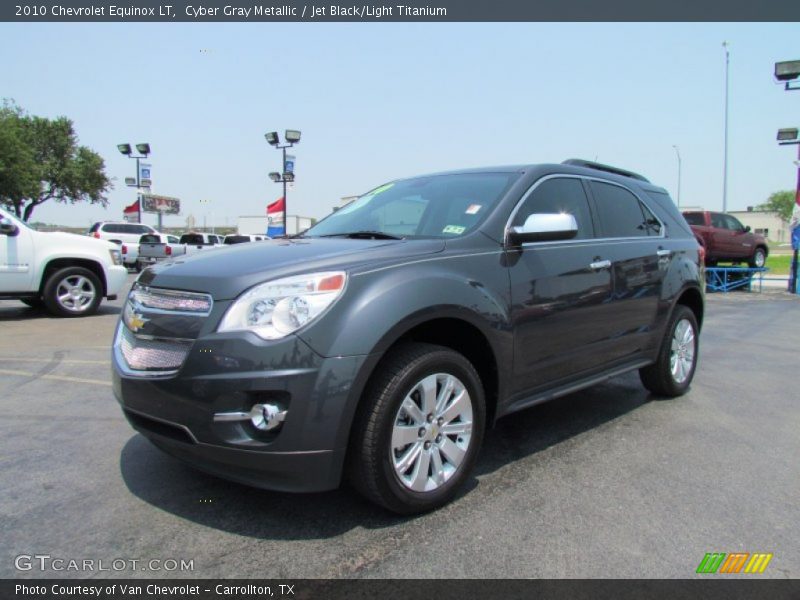 Cyber Gray Metallic / Jet Black/Light Titanium 2010 Chevrolet Equinox LT