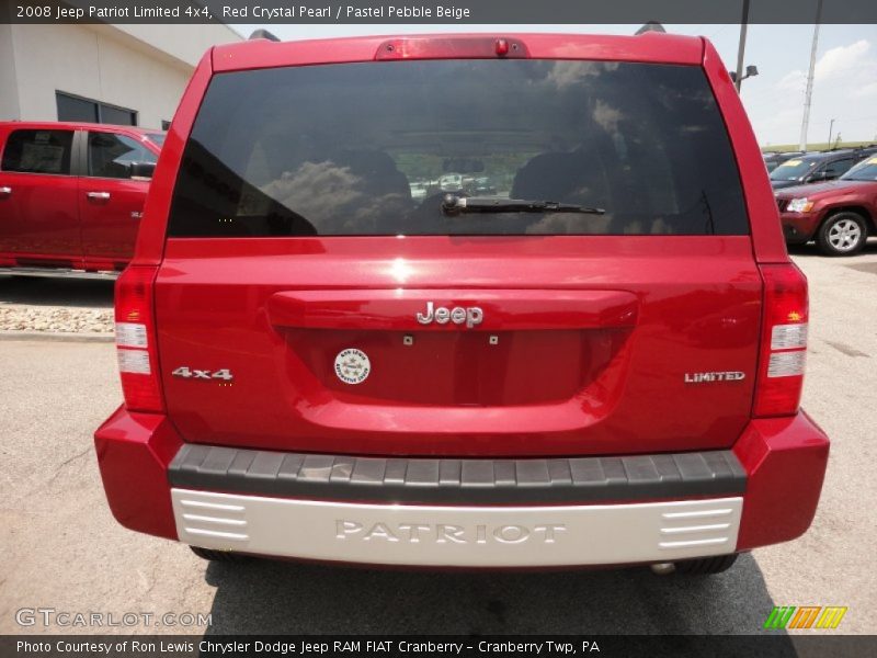 Red Crystal Pearl / Pastel Pebble Beige 2008 Jeep Patriot Limited 4x4