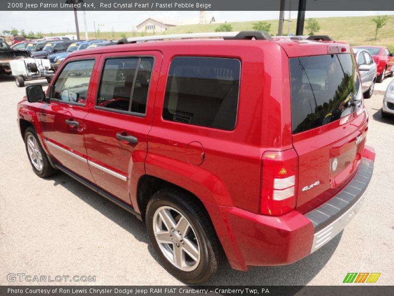 Red Crystal Pearl / Pastel Pebble Beige 2008 Jeep Patriot Limited 4x4