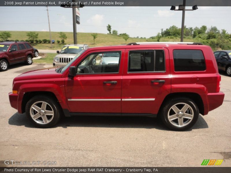 Red Crystal Pearl / Pastel Pebble Beige 2008 Jeep Patriot Limited 4x4