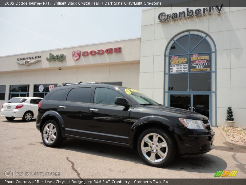 Brilliant Black Crystal Pearl / Dark Slate Gray/Light Graystone 2009 Dodge Journey R/T