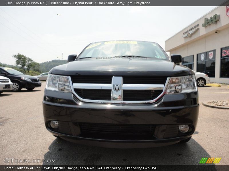 Brilliant Black Crystal Pearl / Dark Slate Gray/Light Graystone 2009 Dodge Journey R/T