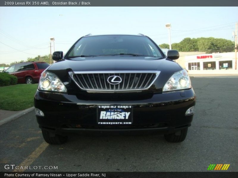 Obsidian Black / Black 2009 Lexus RX 350 AWD