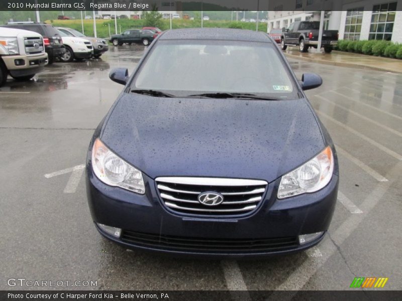 Regatta Blue / Beige 2010 Hyundai Elantra GLS