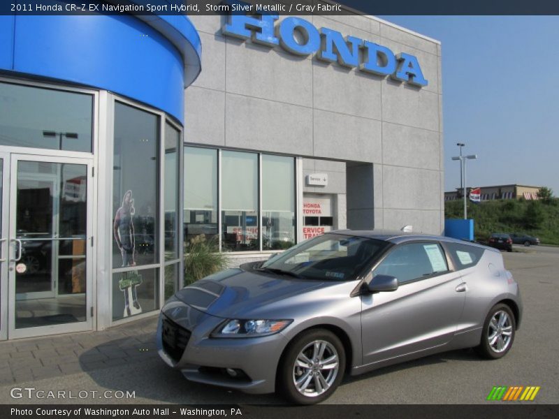 Storm Silver Metallic / Gray Fabric 2011 Honda CR-Z EX Navigation Sport Hybrid