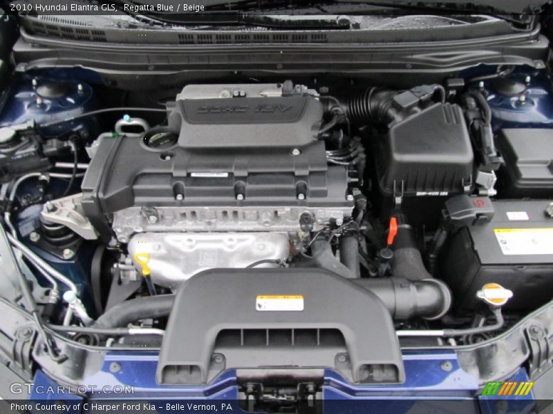 Regatta Blue / Beige 2010 Hyundai Elantra GLS