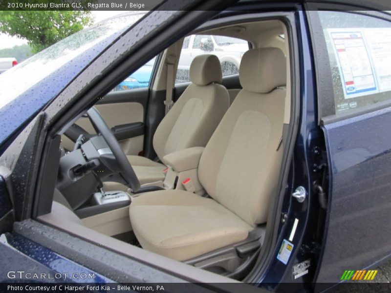 Regatta Blue / Beige 2010 Hyundai Elantra GLS