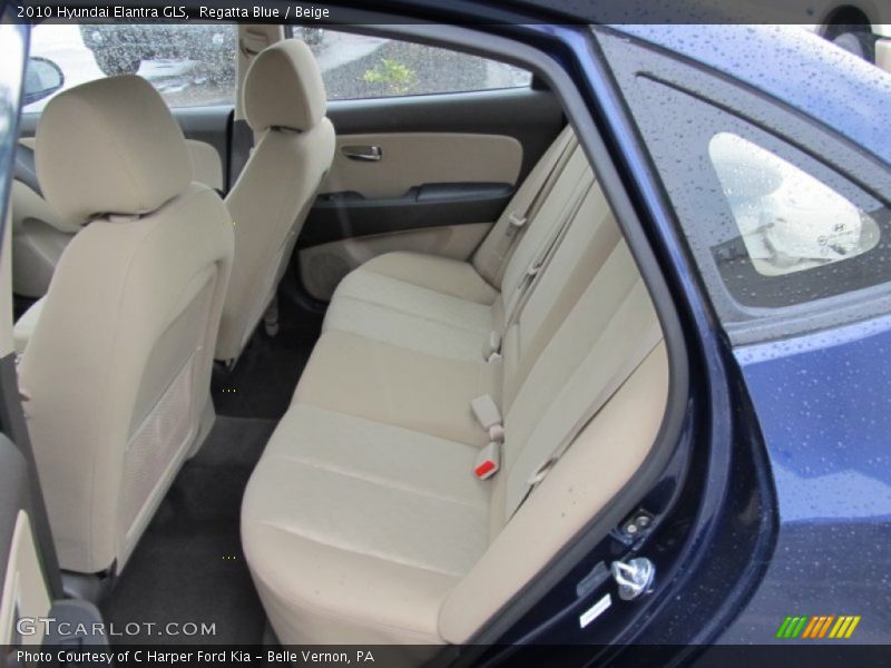 Regatta Blue / Beige 2010 Hyundai Elantra GLS