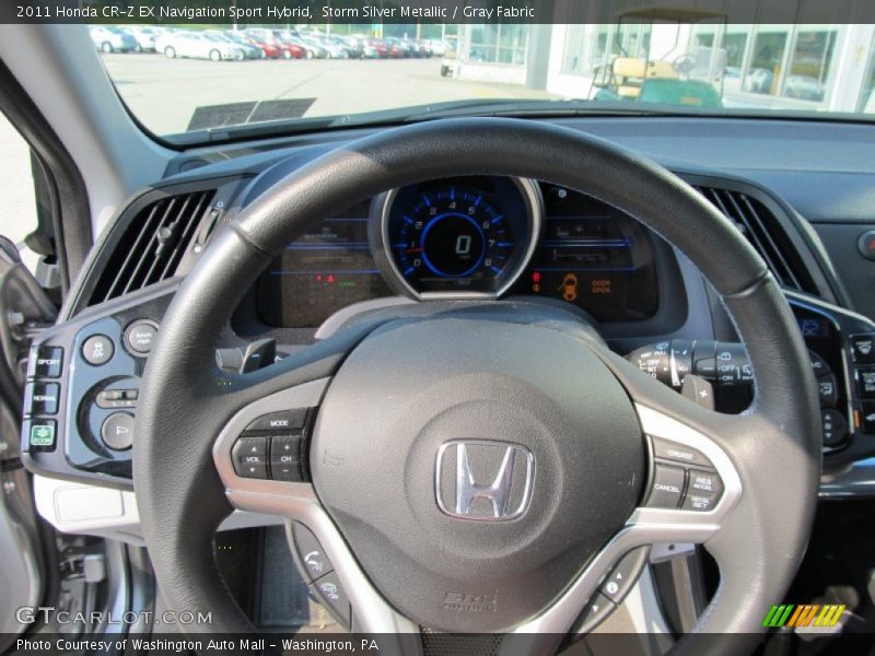 Storm Silver Metallic / Gray Fabric 2011 Honda CR-Z EX Navigation Sport Hybrid