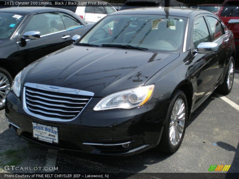 Black / Black/Light Frost Beige 2011 Chrysler 200 Limited
