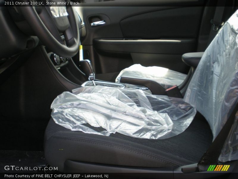 Stone White / Black 2011 Chrysler 200 LX