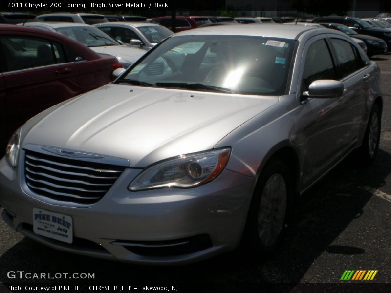 Bright Silver Metallic / Black 2011 Chrysler 200 Touring