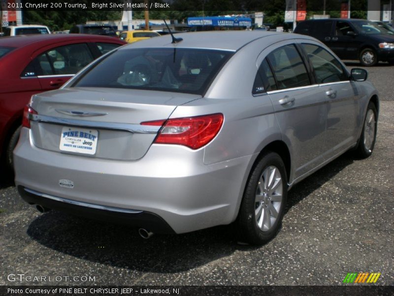 Bright Silver Metallic / Black 2011 Chrysler 200 Touring