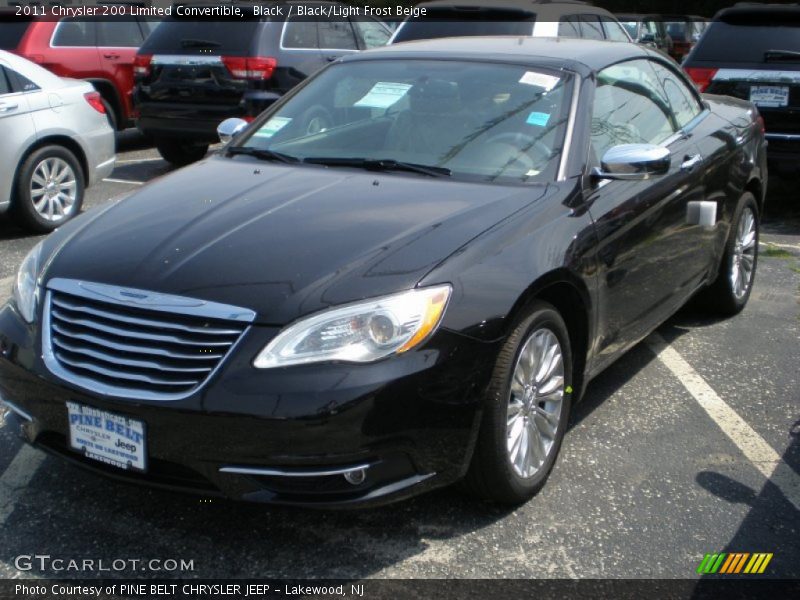 Black / Black/Light Frost Beige 2011 Chrysler 200 Limited Convertible