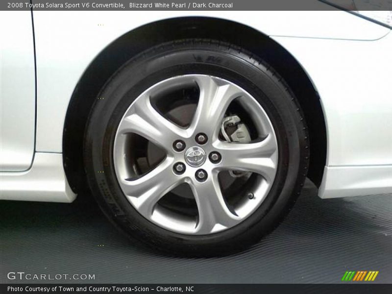 Blizzard White Pearl / Dark Charcoal 2008 Toyota Solara Sport V6 Convertible