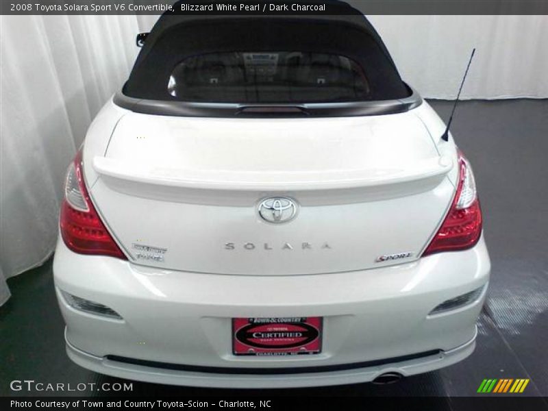Blizzard White Pearl / Dark Charcoal 2008 Toyota Solara Sport V6 Convertible