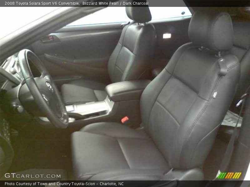 Blizzard White Pearl / Dark Charcoal 2008 Toyota Solara Sport V6 Convertible