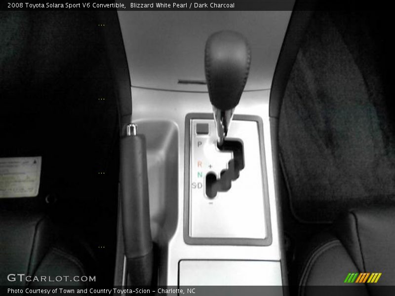 Blizzard White Pearl / Dark Charcoal 2008 Toyota Solara Sport V6 Convertible