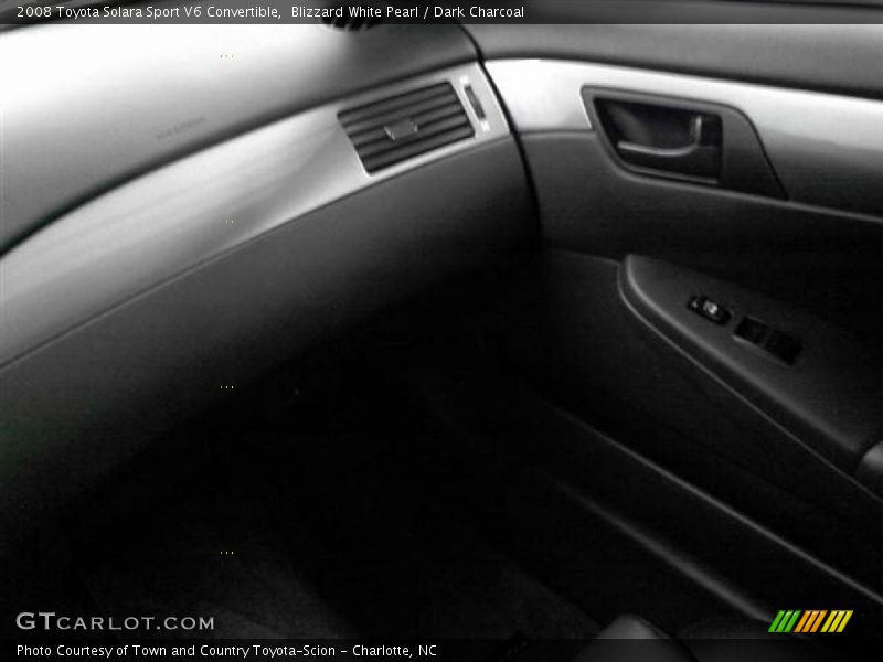 Blizzard White Pearl / Dark Charcoal 2008 Toyota Solara Sport V6 Convertible