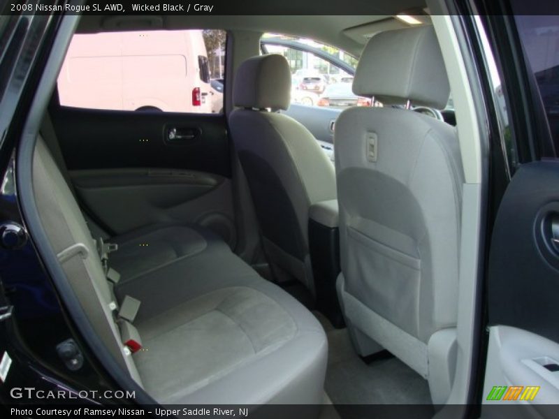 Wicked Black / Gray 2008 Nissan Rogue SL AWD