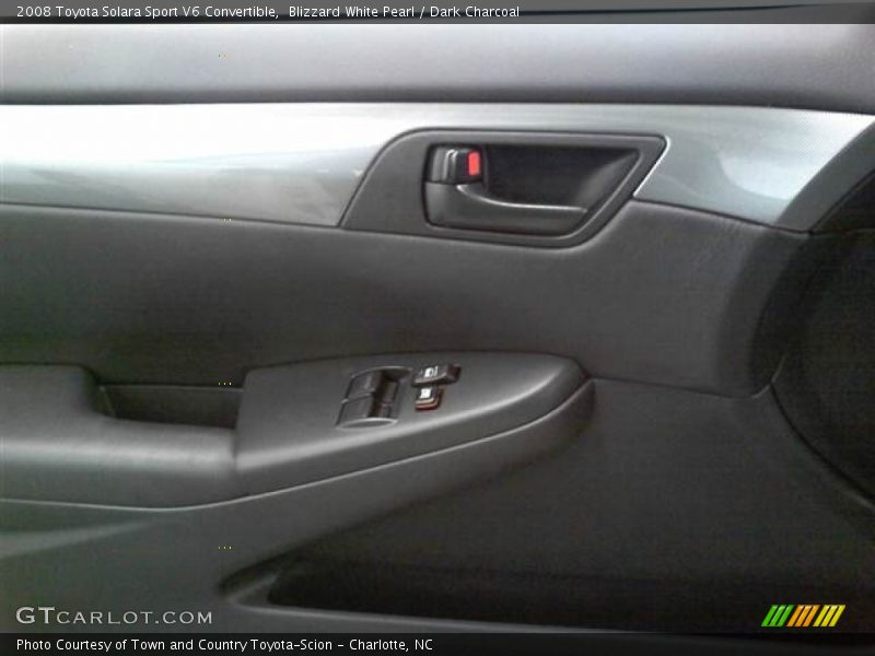Blizzard White Pearl / Dark Charcoal 2008 Toyota Solara Sport V6 Convertible