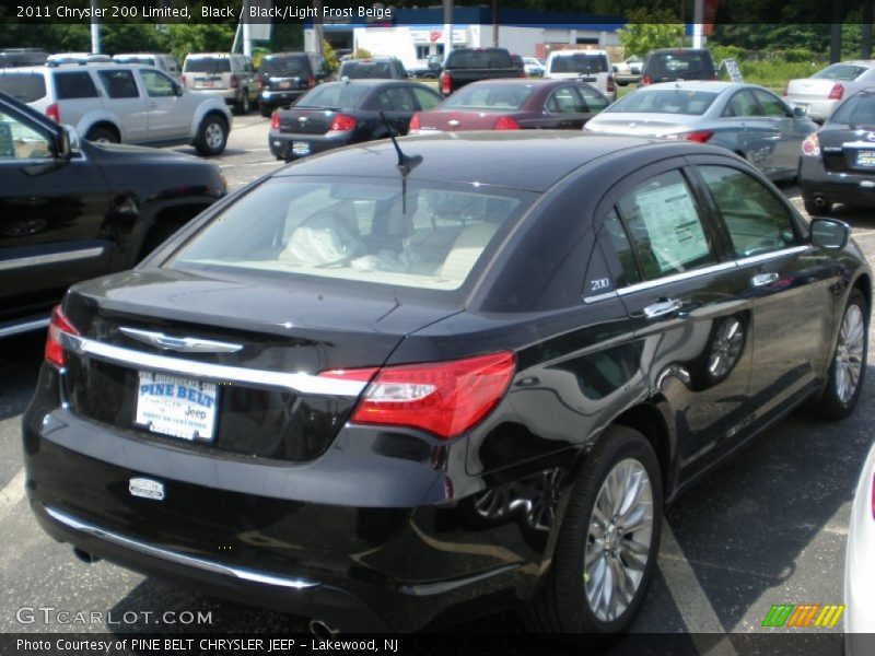 Black / Black/Light Frost Beige 2011 Chrysler 200 Limited