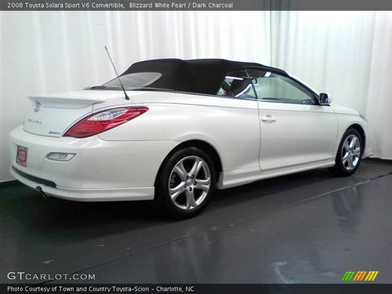 Blizzard White Pearl / Dark Charcoal 2008 Toyota Solara Sport V6 Convertible