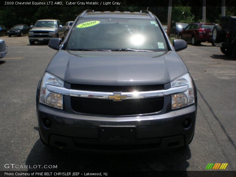 Cyber Gray Metallic / Light Gray 2009 Chevrolet Equinox LTZ AWD