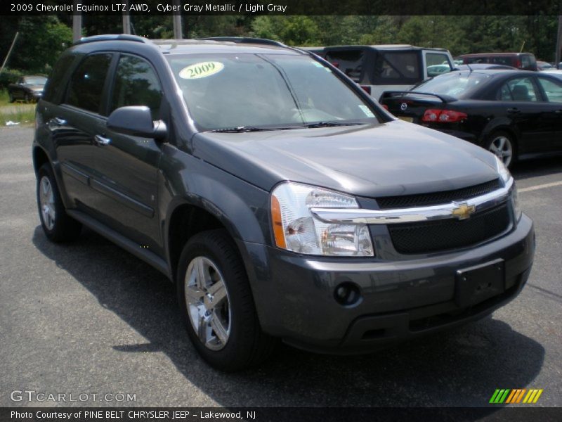 Cyber Gray Metallic / Light Gray 2009 Chevrolet Equinox LTZ AWD