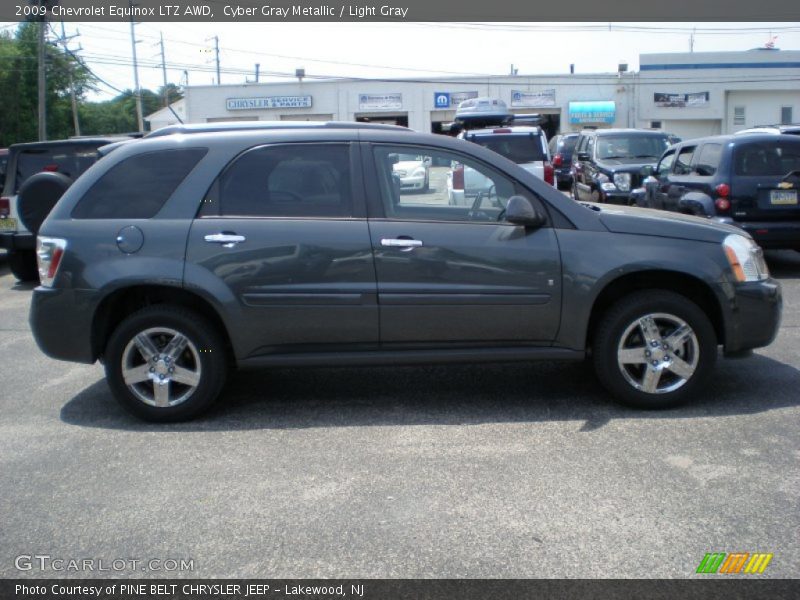 Cyber Gray Metallic / Light Gray 2009 Chevrolet Equinox LTZ AWD