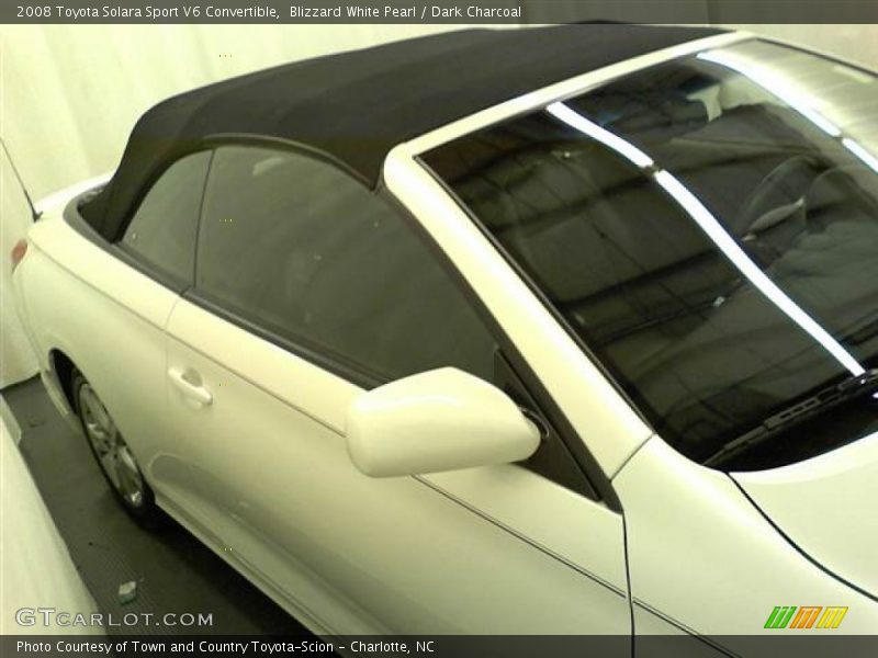 Blizzard White Pearl / Dark Charcoal 2008 Toyota Solara Sport V6 Convertible