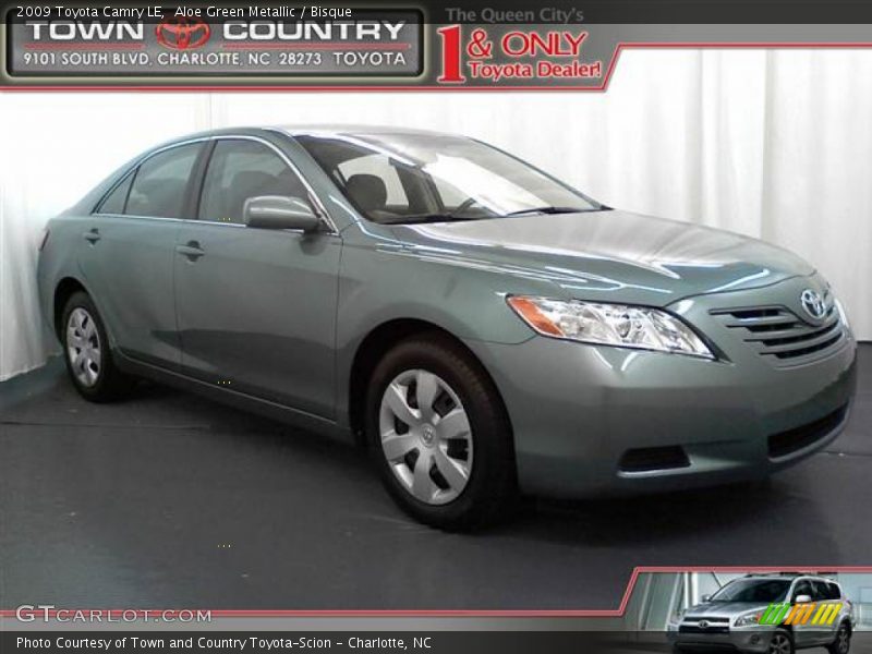 Aloe Green Metallic / Bisque 2009 Toyota Camry LE