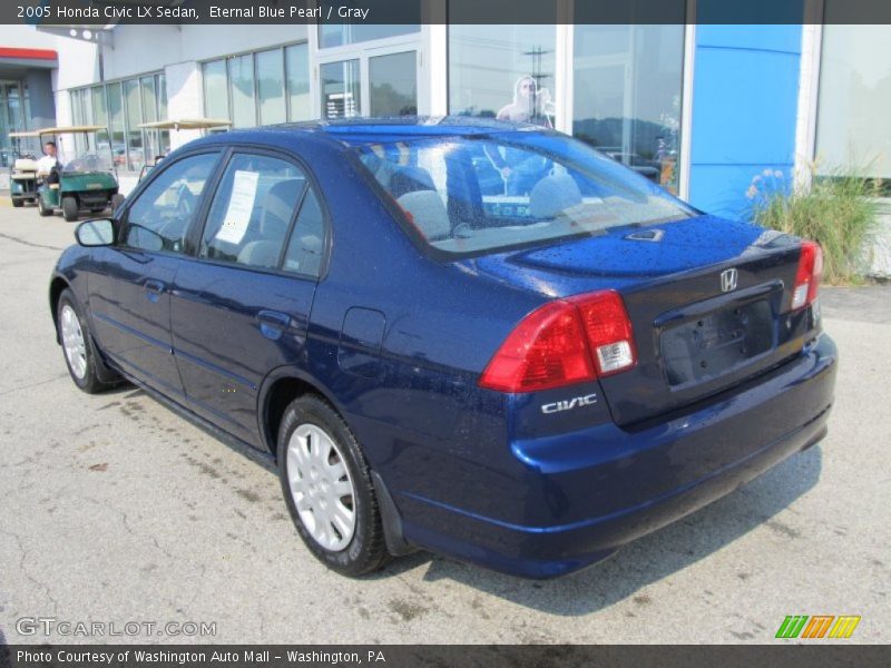 Eternal Blue Pearl / Gray 2005 Honda Civic LX Sedan