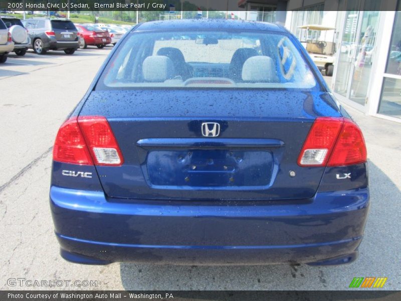 Eternal Blue Pearl / Gray 2005 Honda Civic LX Sedan