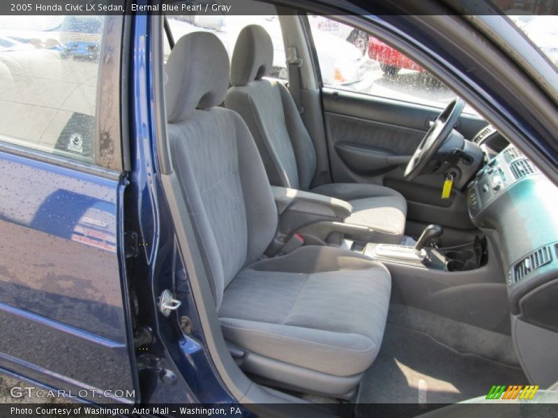 Eternal Blue Pearl / Gray 2005 Honda Civic LX Sedan