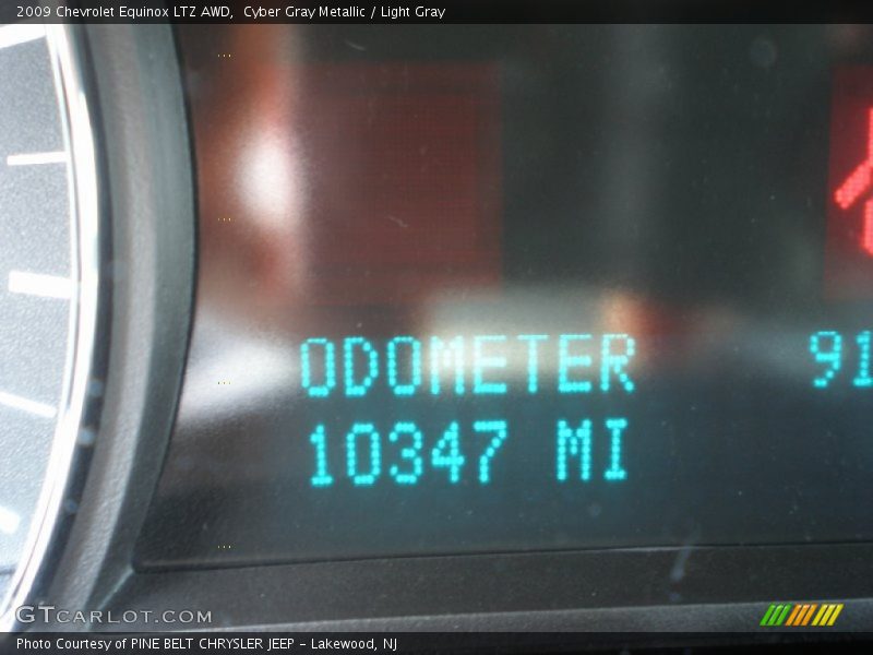 Cyber Gray Metallic / Light Gray 2009 Chevrolet Equinox LTZ AWD