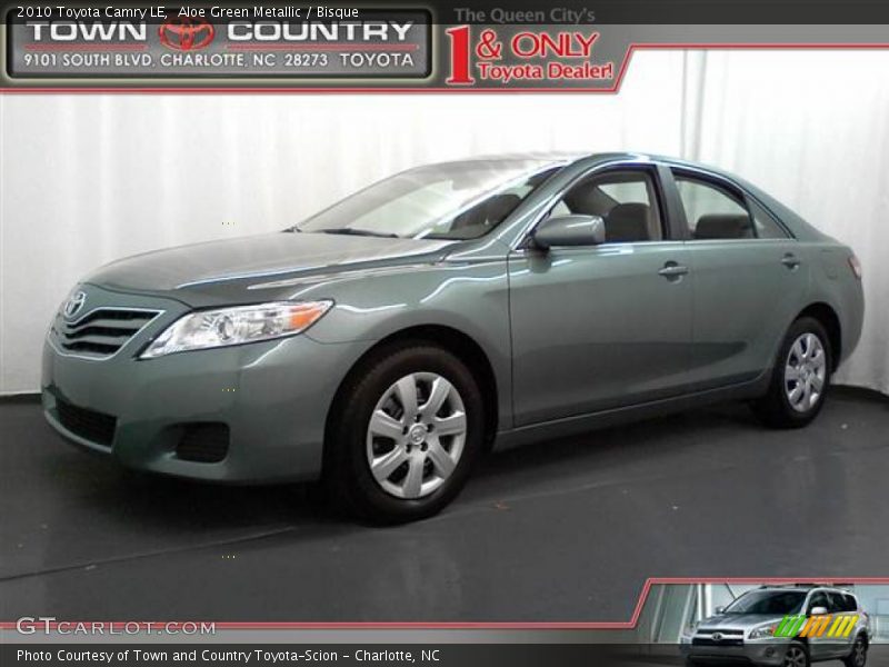 Aloe Green Metallic / Bisque 2010 Toyota Camry LE