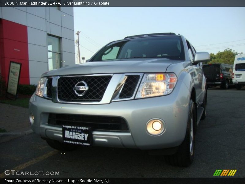 Silver Lightning / Graphite 2008 Nissan Pathfinder SE 4x4