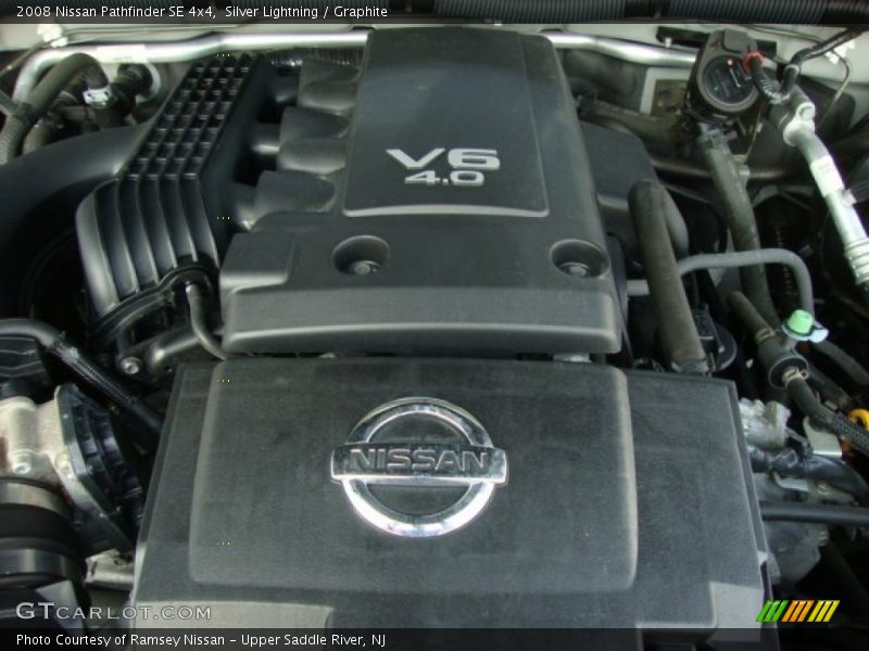 Silver Lightning / Graphite 2008 Nissan Pathfinder SE 4x4