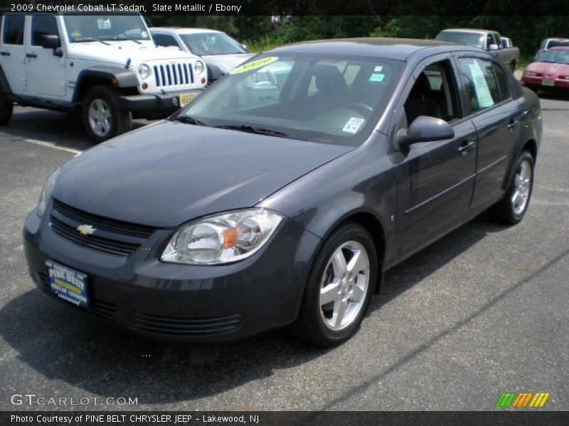 Slate Metallic / Ebony 2009 Chevrolet Cobalt LT Sedan