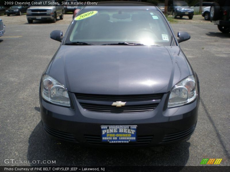 Slate Metallic / Ebony 2009 Chevrolet Cobalt LT Sedan