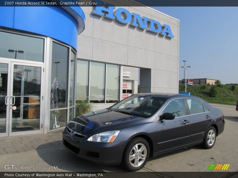 Graphite Pearl / Gray 2007 Honda Accord SE Sedan