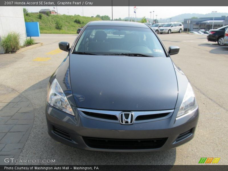 Graphite Pearl / Gray 2007 Honda Accord SE Sedan