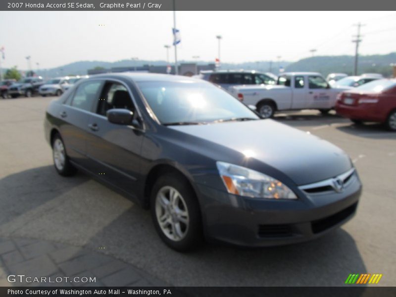 Graphite Pearl / Gray 2007 Honda Accord SE Sedan